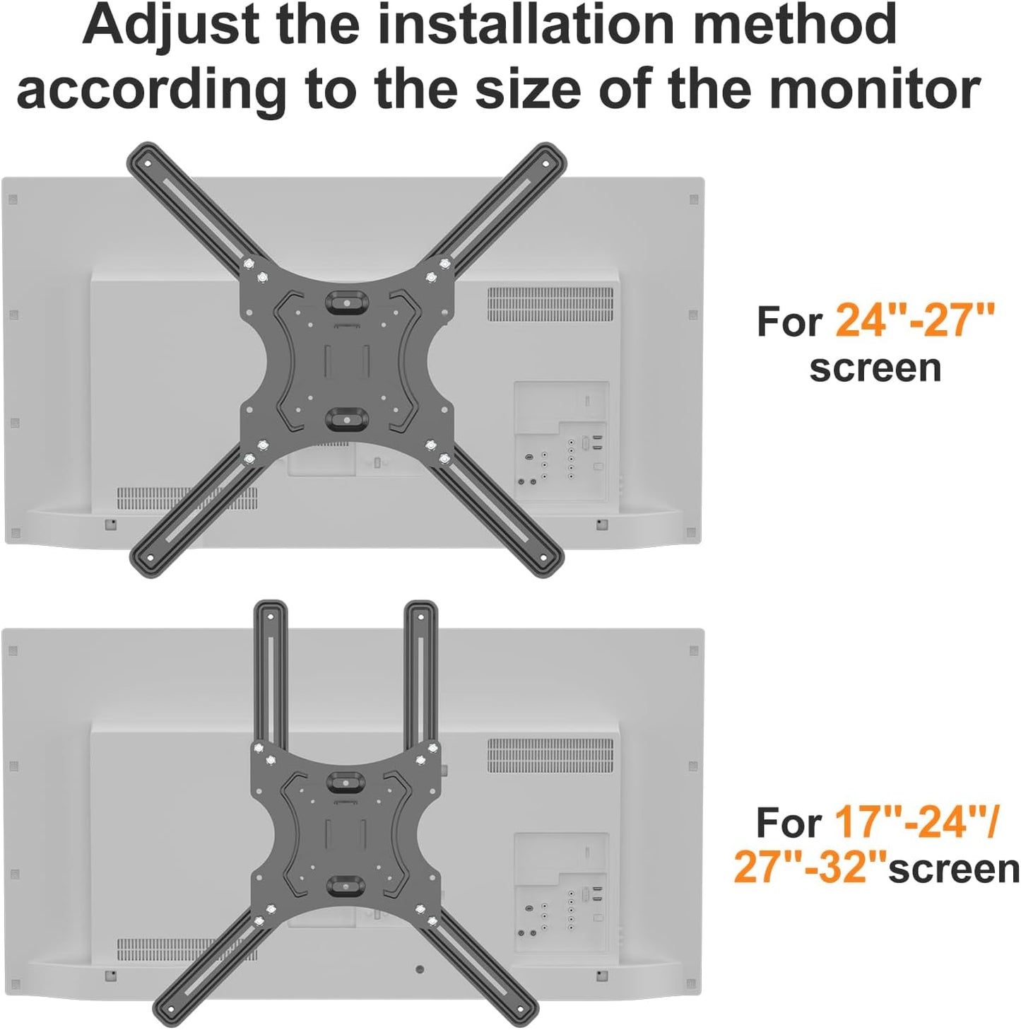 suptek 17 32 inch Universal VESA Mount Bracket Adapter Monitor Arm Mounting Kit for to Monitor Screen