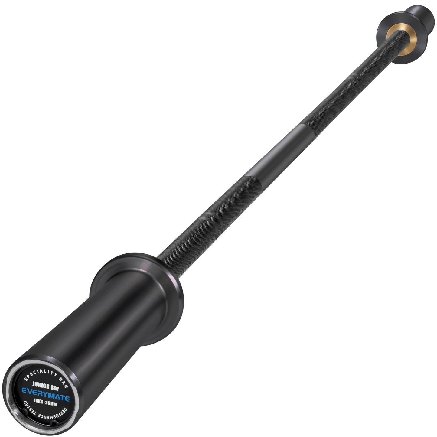 EVERYMATE 10kg Junior Barbell - Alloy Steel Bar for Weightlifting and Powerlifting, Perfect for Junior People and Beginners, 1200lb Capacity, dia25x1670, Strength Training Bar
