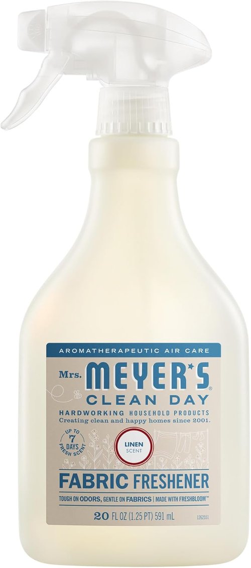 Mrs. Meyer's Clean Day Fabric Freshener - Linen Scent, 20 Ounce Bottle for Freshness