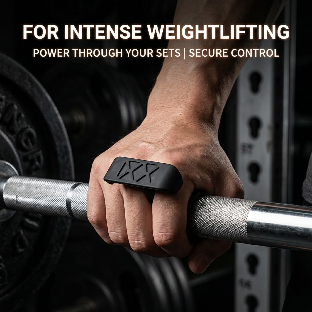 NADUSEP Gym Grips Anti-Slip for Weight Lifting – Silicone Workout Grips Pads for Palm Callus Protection, Ergonomic Weightlifting Gym Gloves for Deadlift Pull Ups Barbell Training Men Women