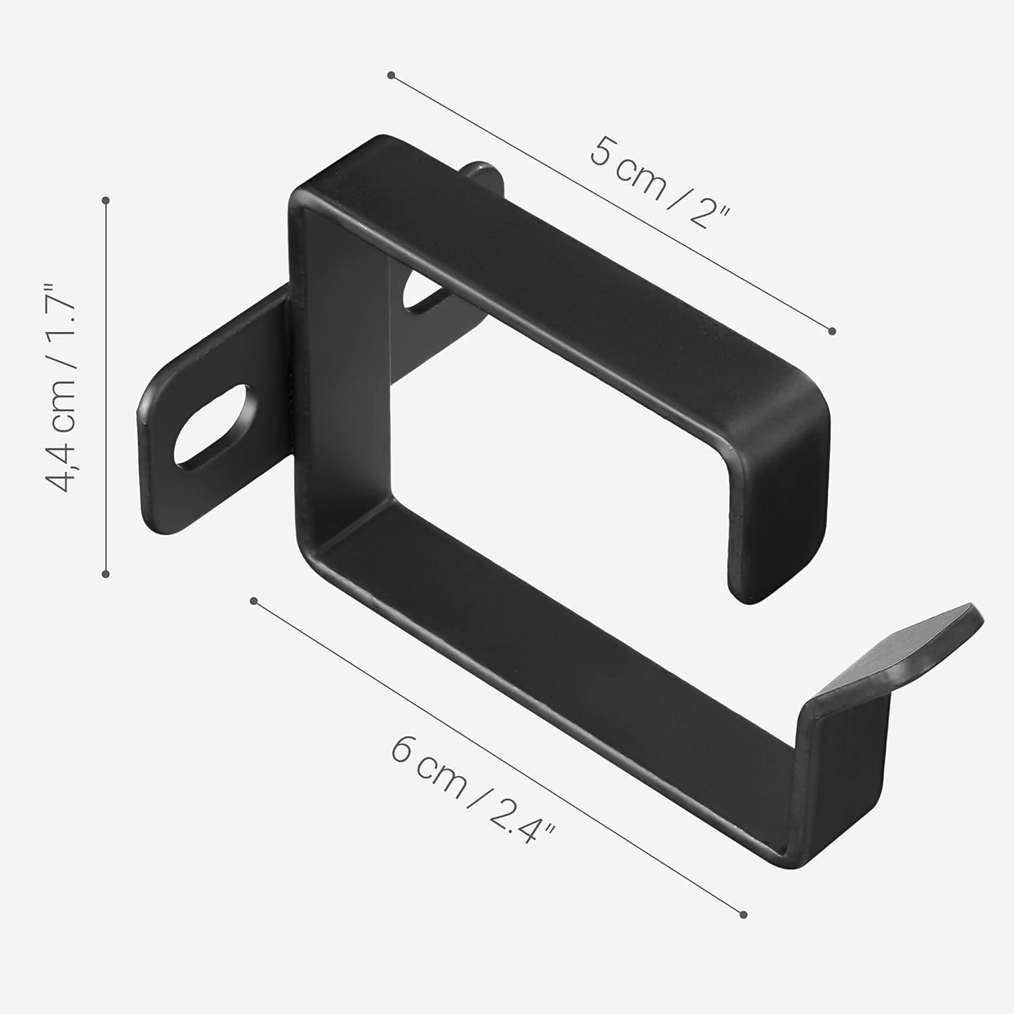 (10 Set kwmobile Server Rack Cable Management D-Ring Hooks Pieces) - Bracket Organizer Hook Mount for Network Patch