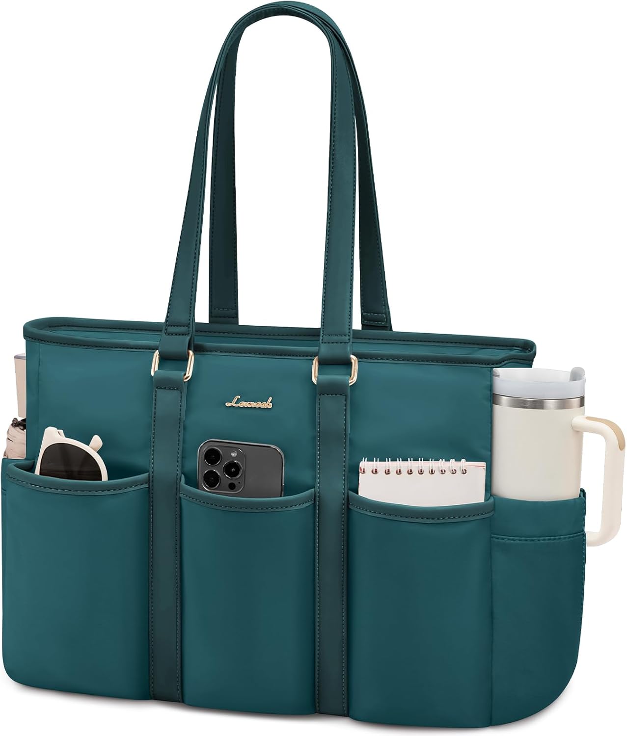 LOVEVOOK 15.6 Inch Tote Bag for Women Work, Laptop Bag for Women,Utility Everything Bag For Travel College Daily