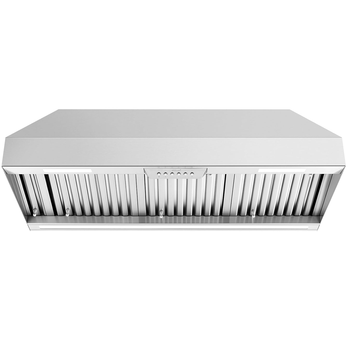 Akicon 42 Inch Range Hood Insert with Heater Sensor, 1200 CFM Ultra-Quiet Stainless Steel Ducted Vent Hood Insert with 4 Speed Fan, Dimmable LED Lights and Dishwasher Safe Filters