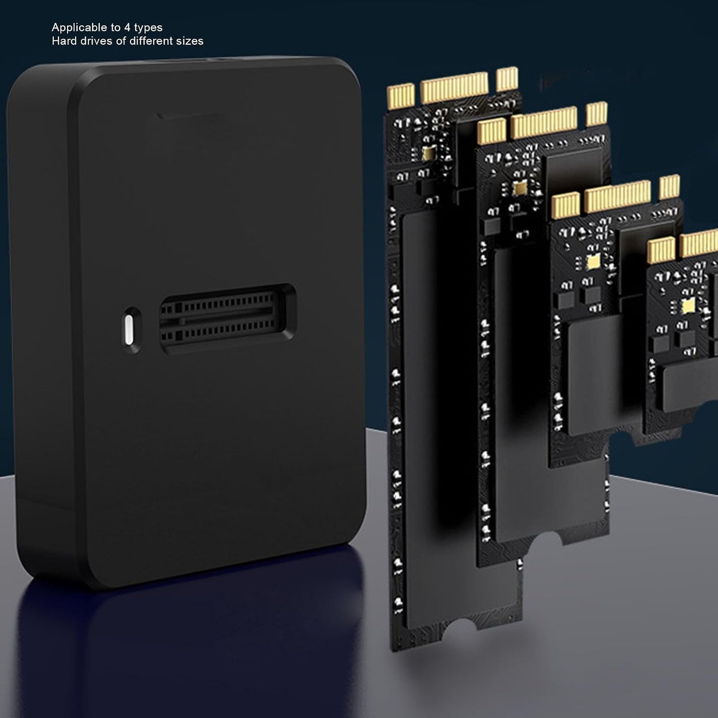 LICAEVEY M.2 10Gbps, 2230/2242/2260/2280 SSD to USB Adapter NVMe & SATA to USB C Docking Station, Aluminum Alloy