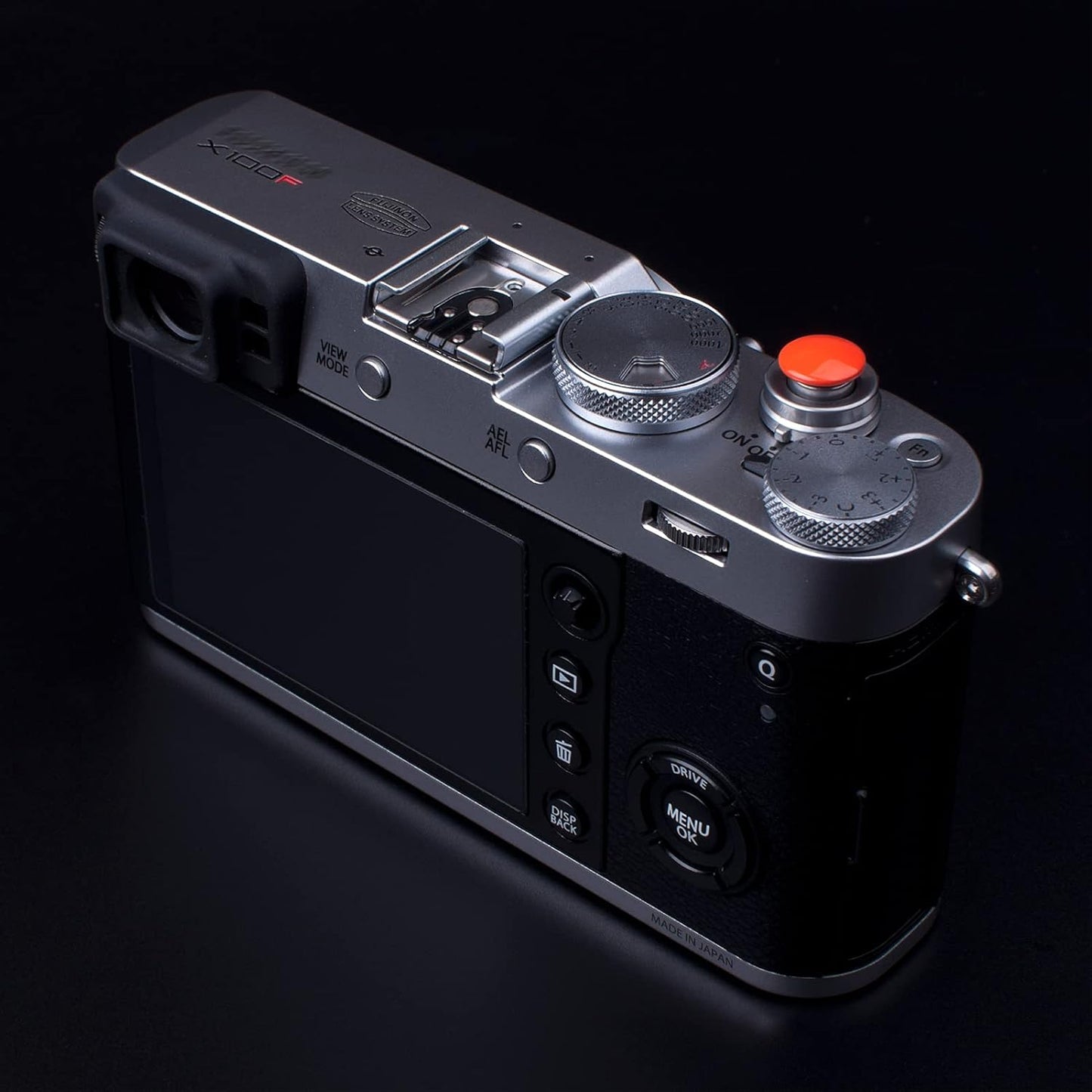 11mm 10mm Surface(2 Pack) VKO Orange Metal Soft Shutter Release Button,Delicate Camera Shutter Button Concave Convex