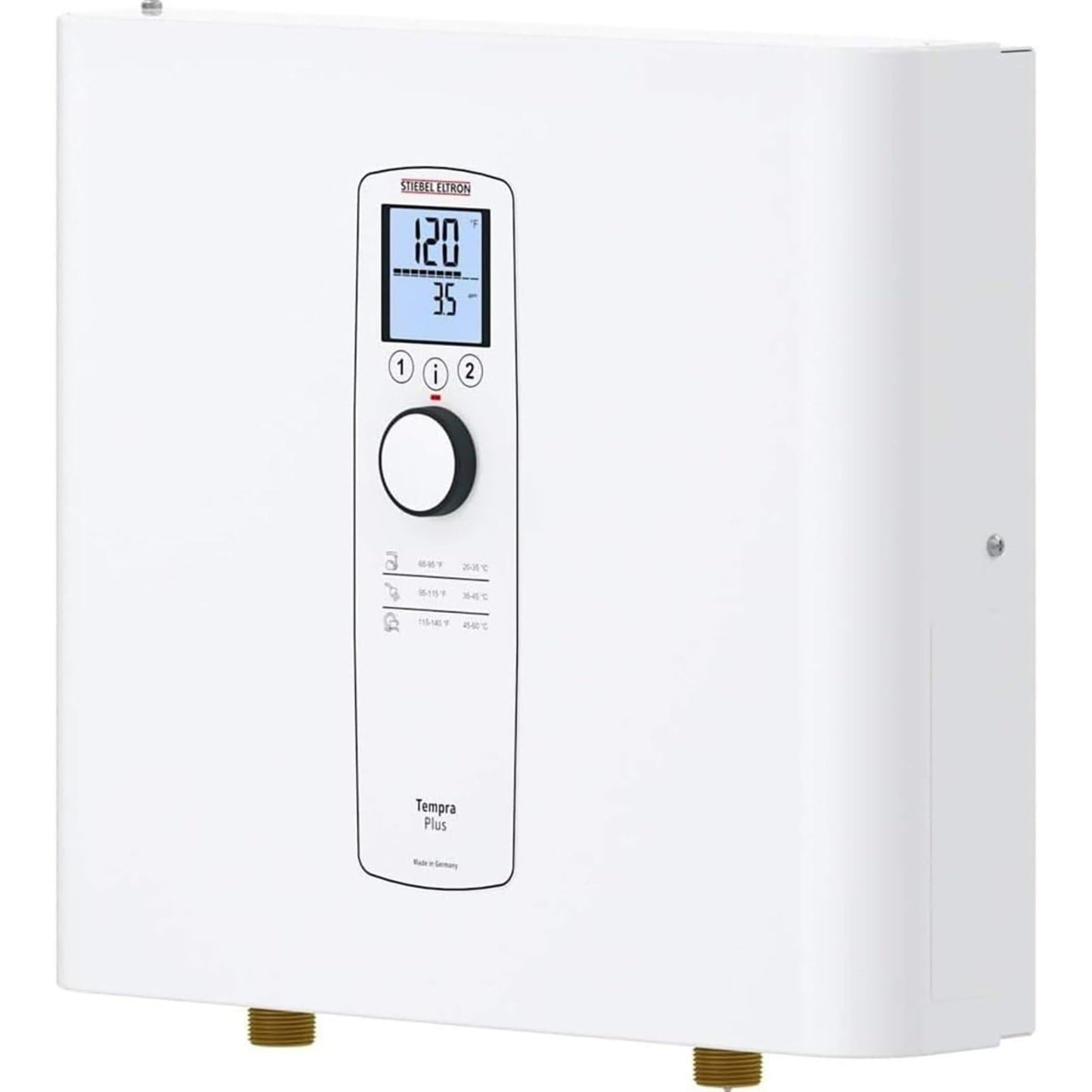 Stiebel Eltron Tankless Water Heater – Tempra 12 Plus – Electric, 12kW, On Demand Hot Water, Eco, White, Made in Germany