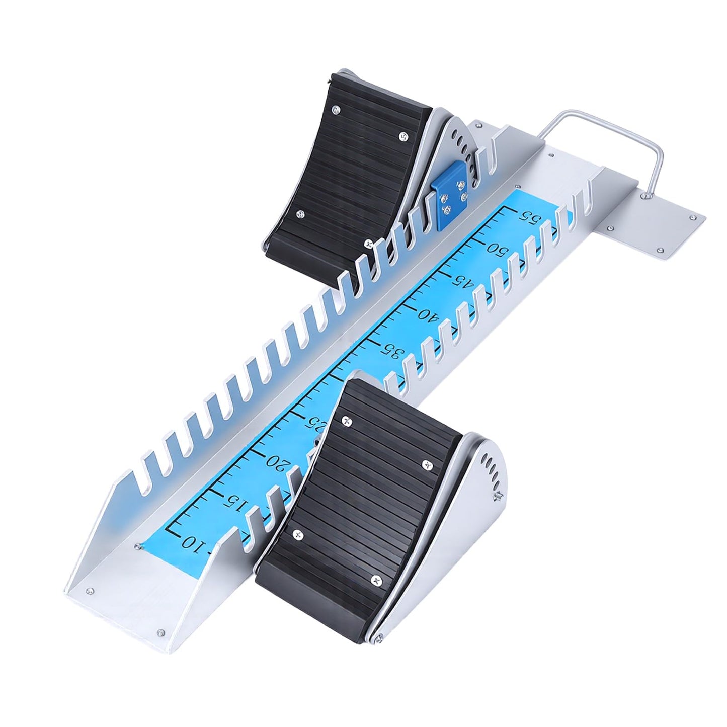 iondelce Starting Blocks Track and Field, 6-Level Angle Adjustable Aluminum Alloy Sprint Starting Block, Portable with Carrying Handle, Suitable for Plastic Runway & Cinder Track