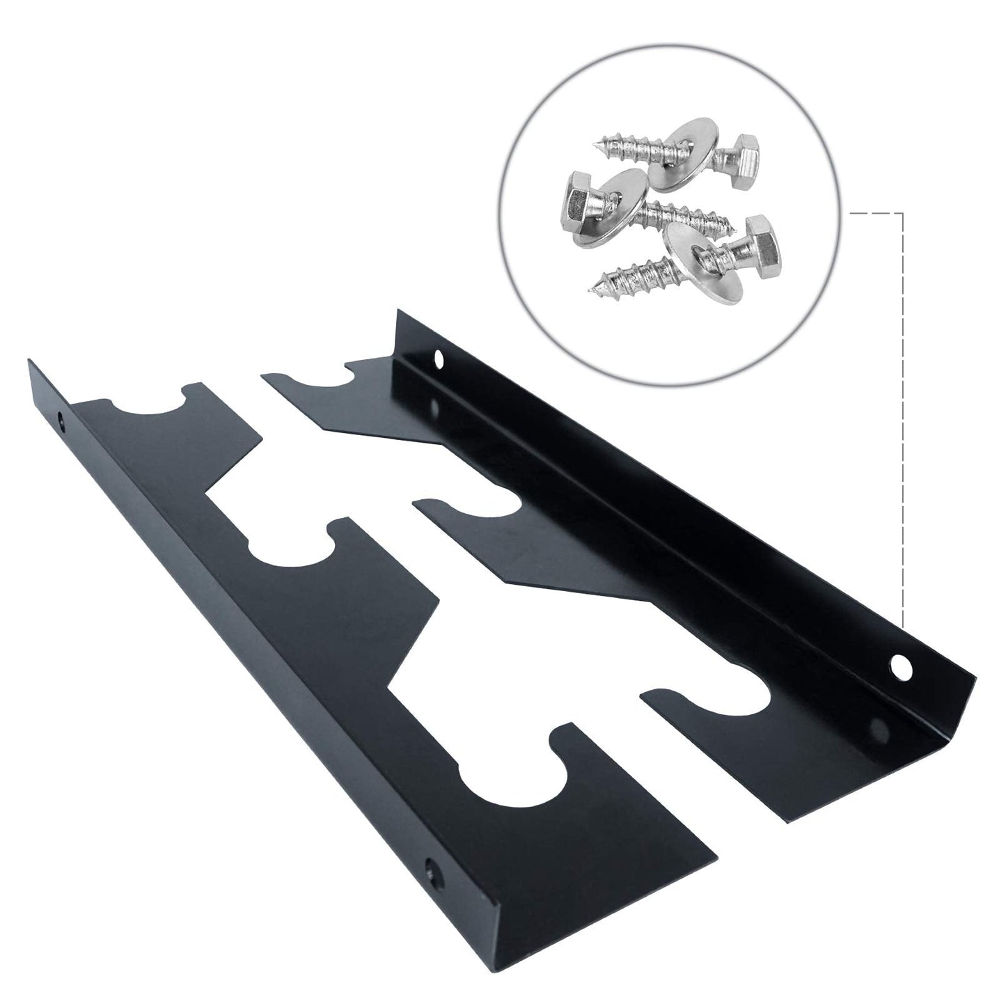 Luwint Barbell Holder Wall Mount, Horizontal 3 Weight Bar Storage Rack