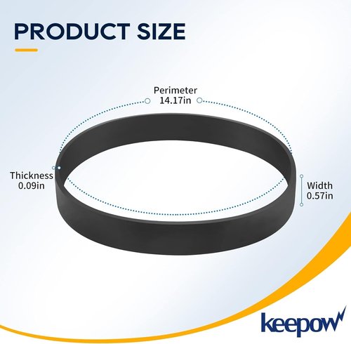 KEEPOW Vacuum Belts Replacement for Hoover 562932001 Vacuum Belt, Vacuum Cleaner Belts 562932001/38528-033/38528-058/AH20080 for Hoover UH71200, UH71012, UH71013, UH71003, UH71011, UH71009, 4 Pack