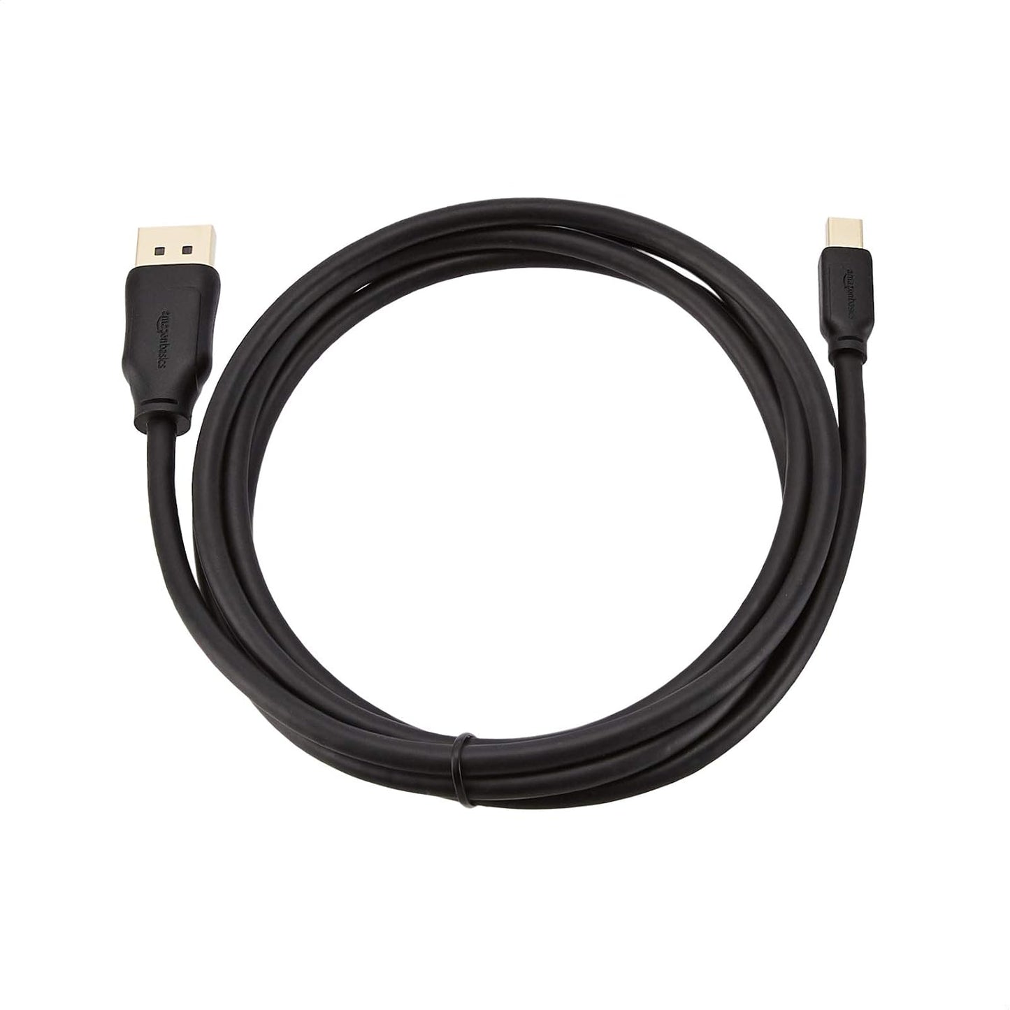 4K 6 Amazon Basics Mini DisplayPort to DisplayPort Cable, Display, Gold-Plated Plugs, Foot, Black