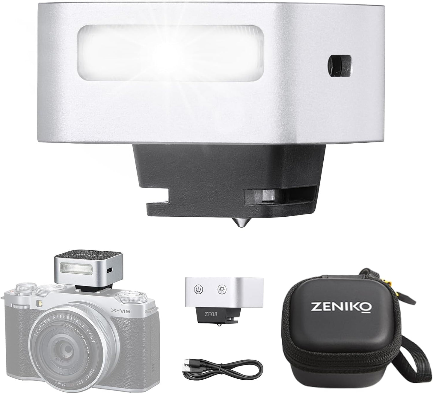 ZENIKO ZF08 zv1f/Nikon/Fuji/Panasonic 5 440 6500K 3s Mini Camera Flash Speedlite for Canon/Sony Olympus - Power Levels