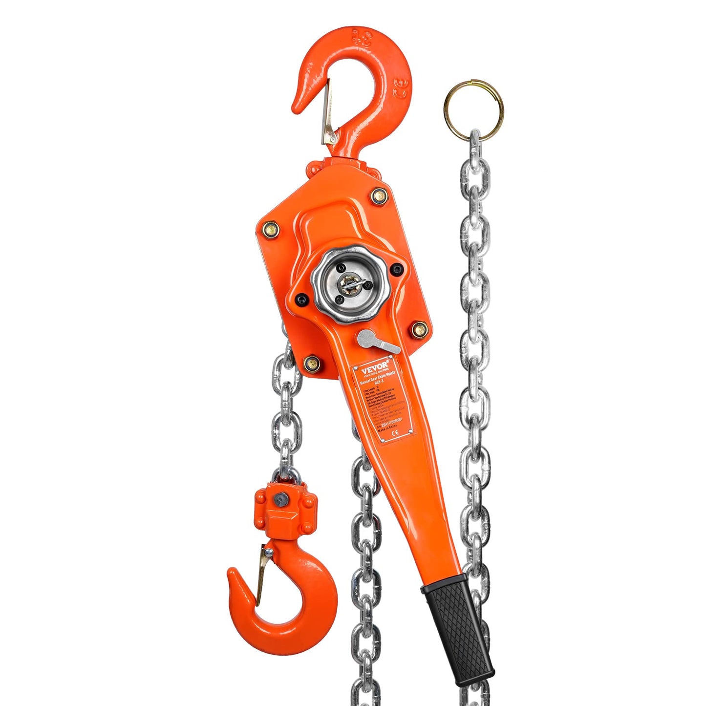 VEVOR Manual Lever Chain Hoist Bundle - 3 Ton 6600 lbs 20 FT & 1.5 Ton 3300 lbs 10 FT Capacity