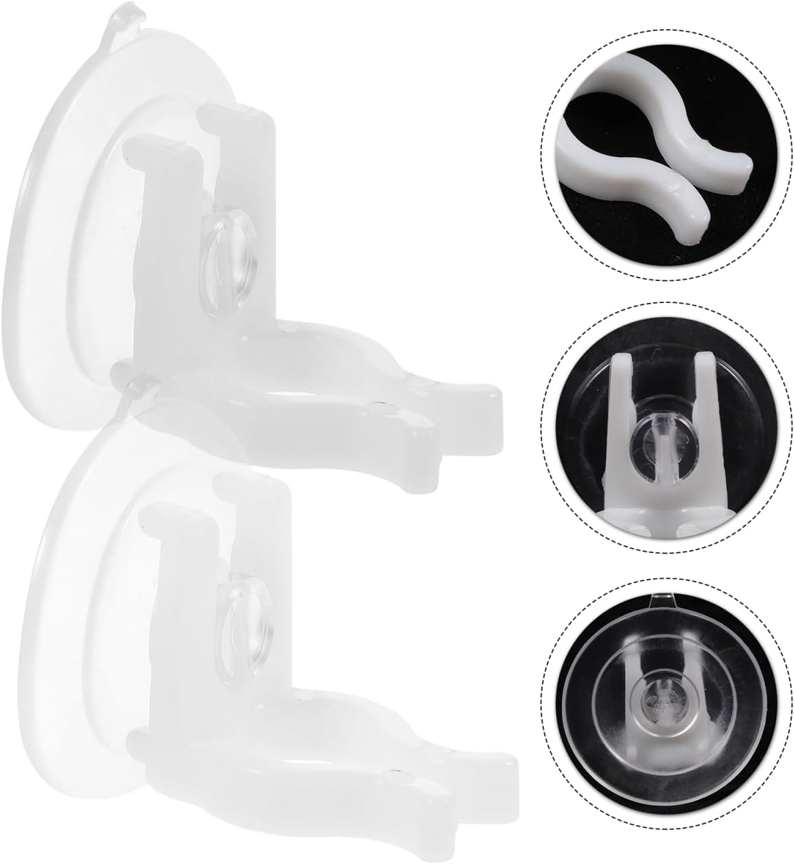 PRETYZOOM 12Pcs Window Candle Holders - Secure Suction Cups for Flameless Electric Candles | Transparent PVC Clamps for Holiday Decor