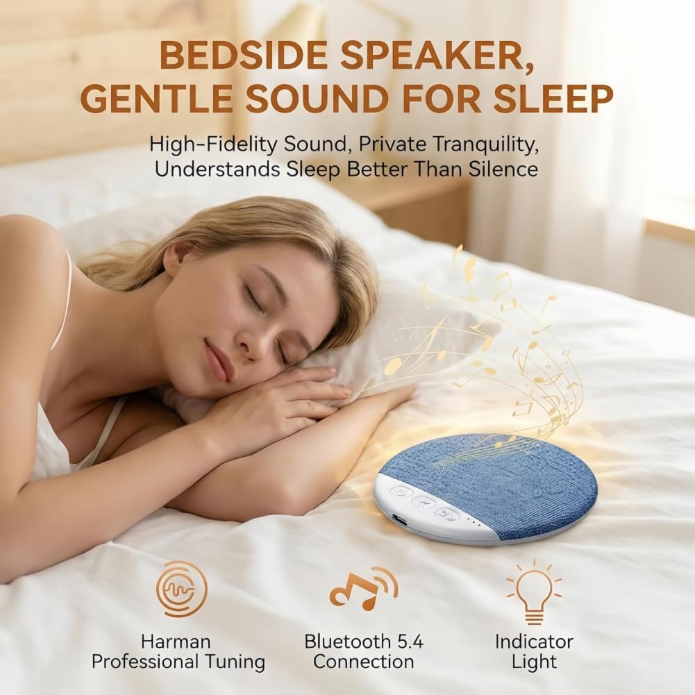 Generic Bluetooth Pillow Speaker forSleeping, Portable Wireless White Noise Sleep Timer Pillow speakerFor Heavy