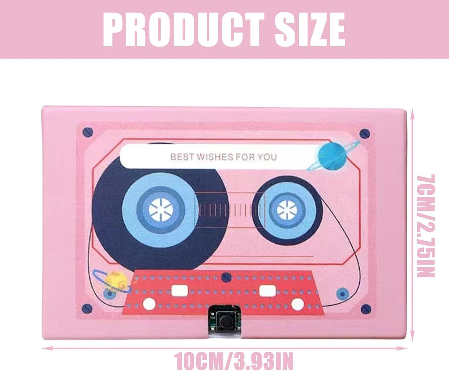 LIURONGNI Cassette 30/60/300 Voice Recording Tape Gift Seconds Message Recorder Customizable Sound Greeting Card
