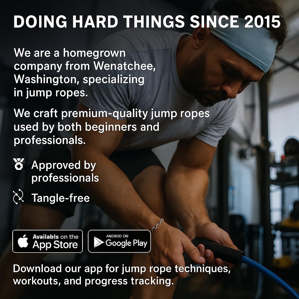 Elite Jumps Muay Thai 2.0 Weighted Jump Rope - Designed for High-Intensity Training, Muay Thai, & MMA Workouts - Heavy 1.3lb PVC Jump Ropes for Fitness