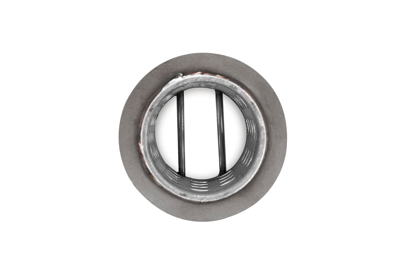 DZQ Perforated Casting Flask Vacuum Casting, 304 Stainless Steel Flanged with Rubber Sprue Base, Various Sizes for Metal Casting (2.5" x 4")