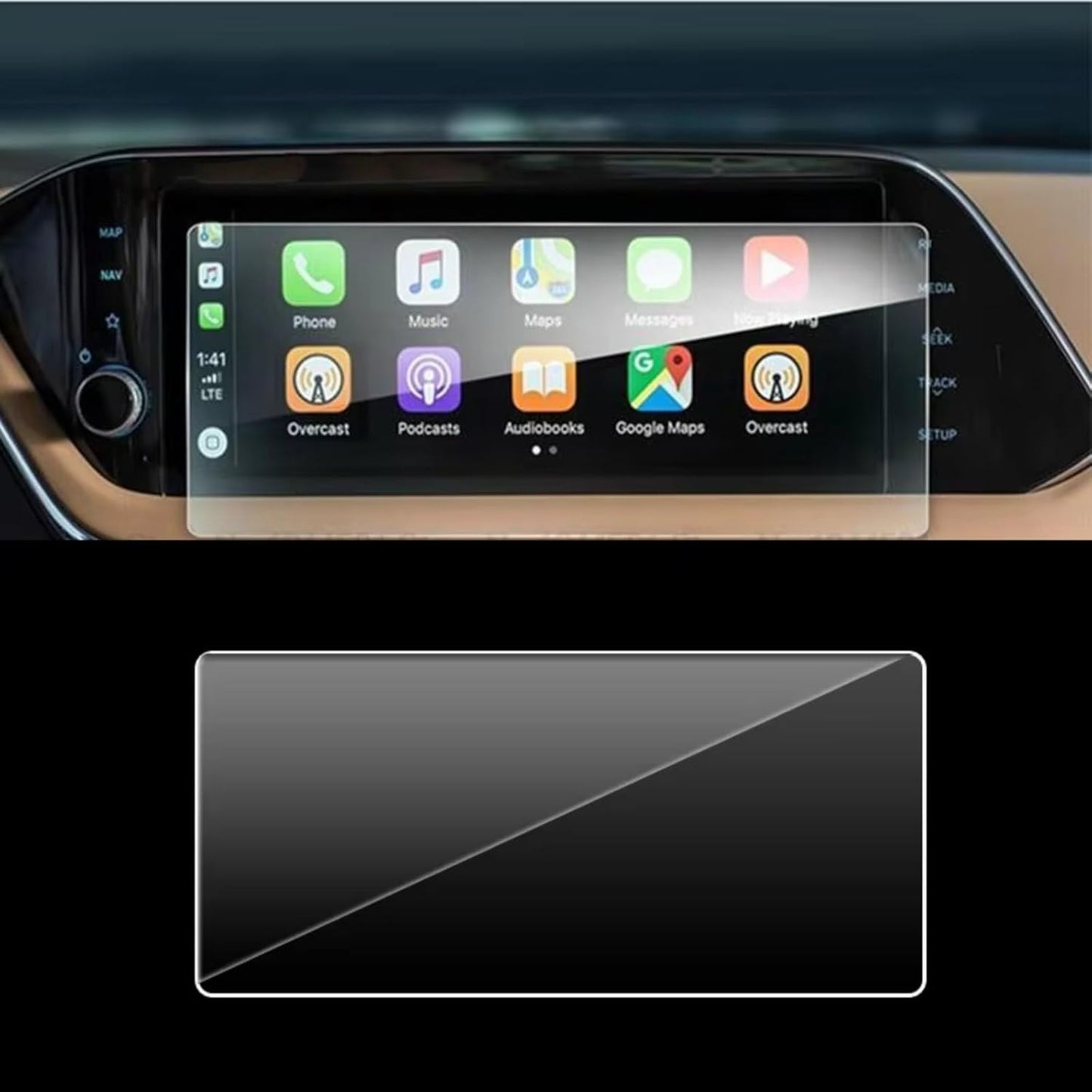 Generic 2020 2021 2022 Protector(8 inch) Car GPS Screen Film Compatible With Hyundai For Sonata Car Infotainment GPS