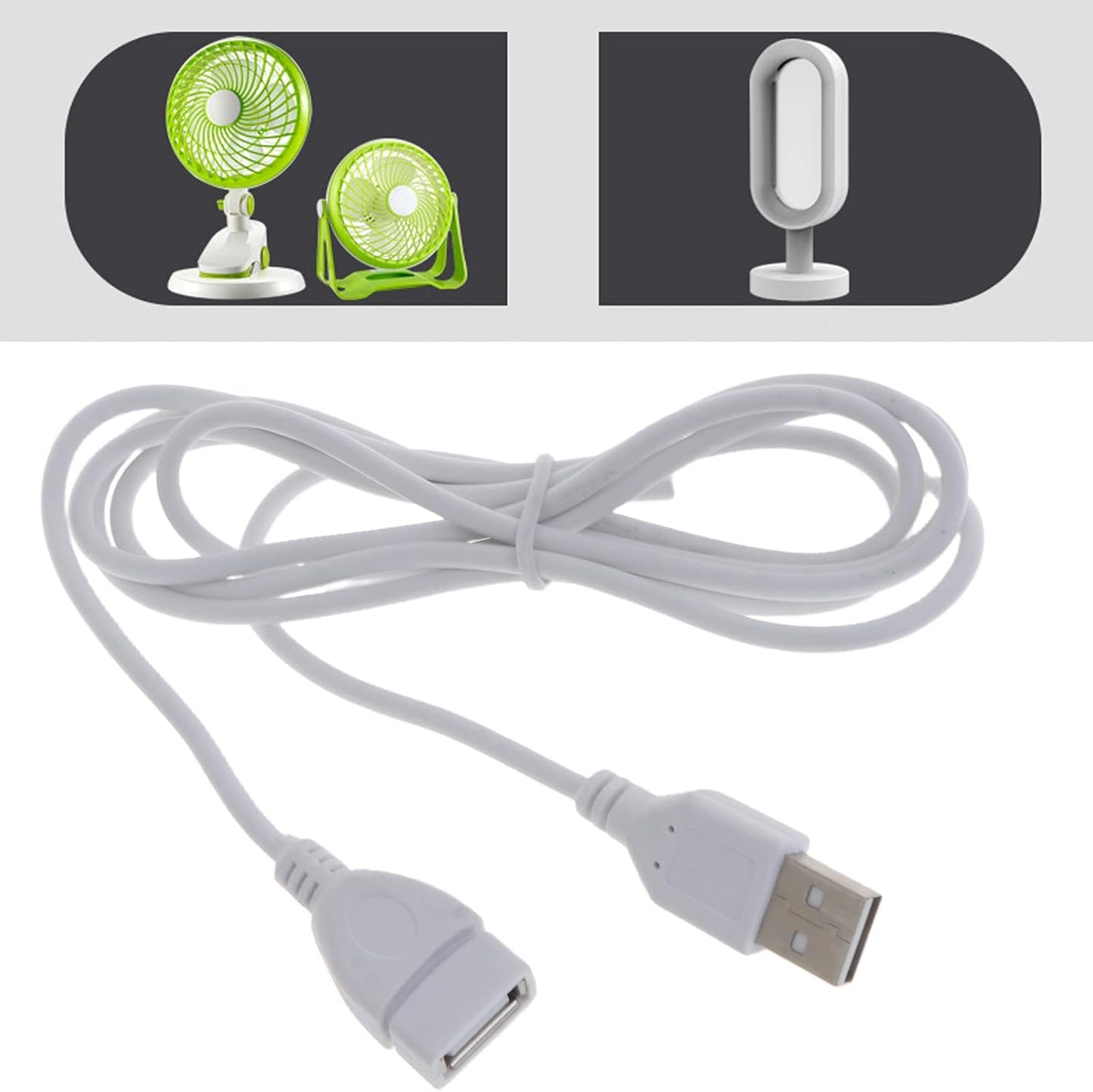 MHADBKH 5ft USB Extension Cable Male to Female Extension Cord USB Charging Cable for USB Ceiling Fan USB LED Lamp