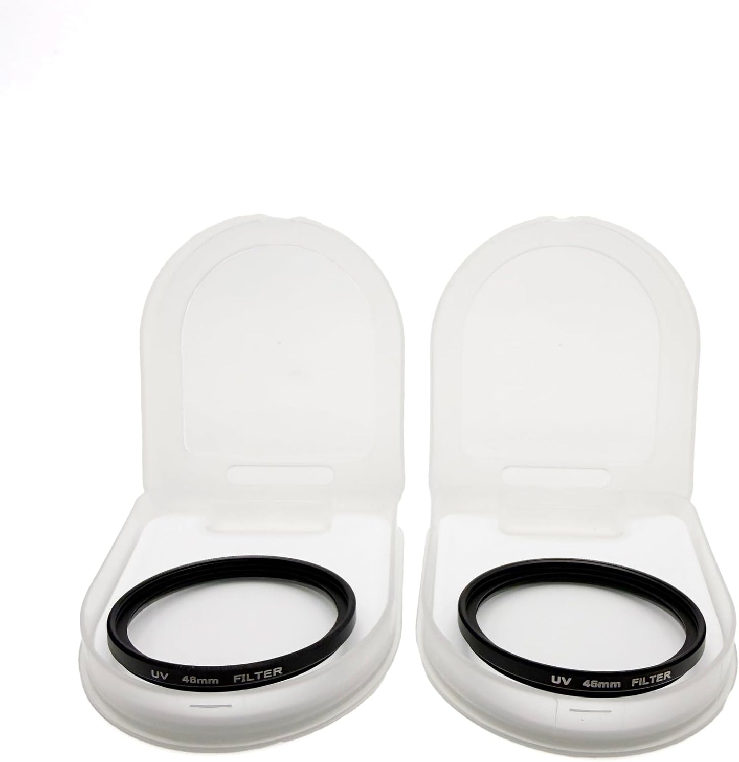 SNLxStudioz 46mm (2-Pack) UV Filter - HD Ultra Clear Optical Glass, Basic Scratch & Dust Protection for Camera Lens