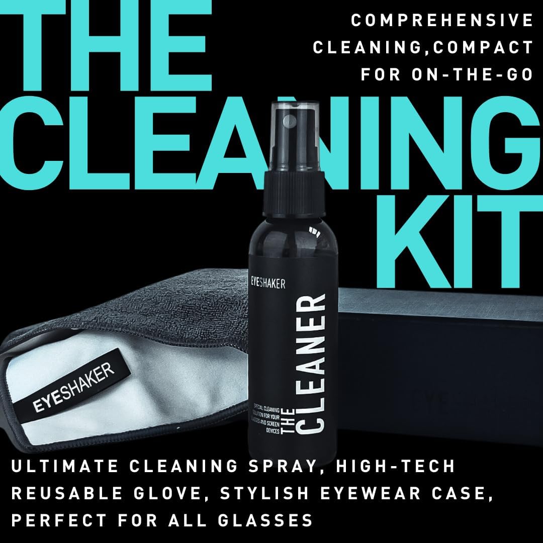 Eyeshaker Set Screen Cleaning with Microfiber Cloth Cleaning Solution and Spray Bottle - Display Cleaner for LCD, LED