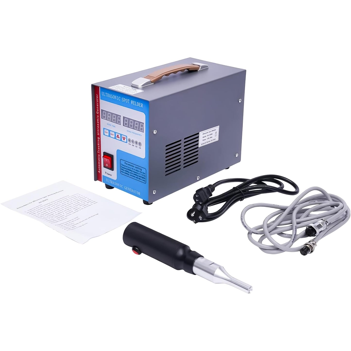 Welding Machine 28KHz Handheld Ultrasonic Spot Welder Plastic Welding Machine Portable Spot Welding Machine for ABS/PP/PE