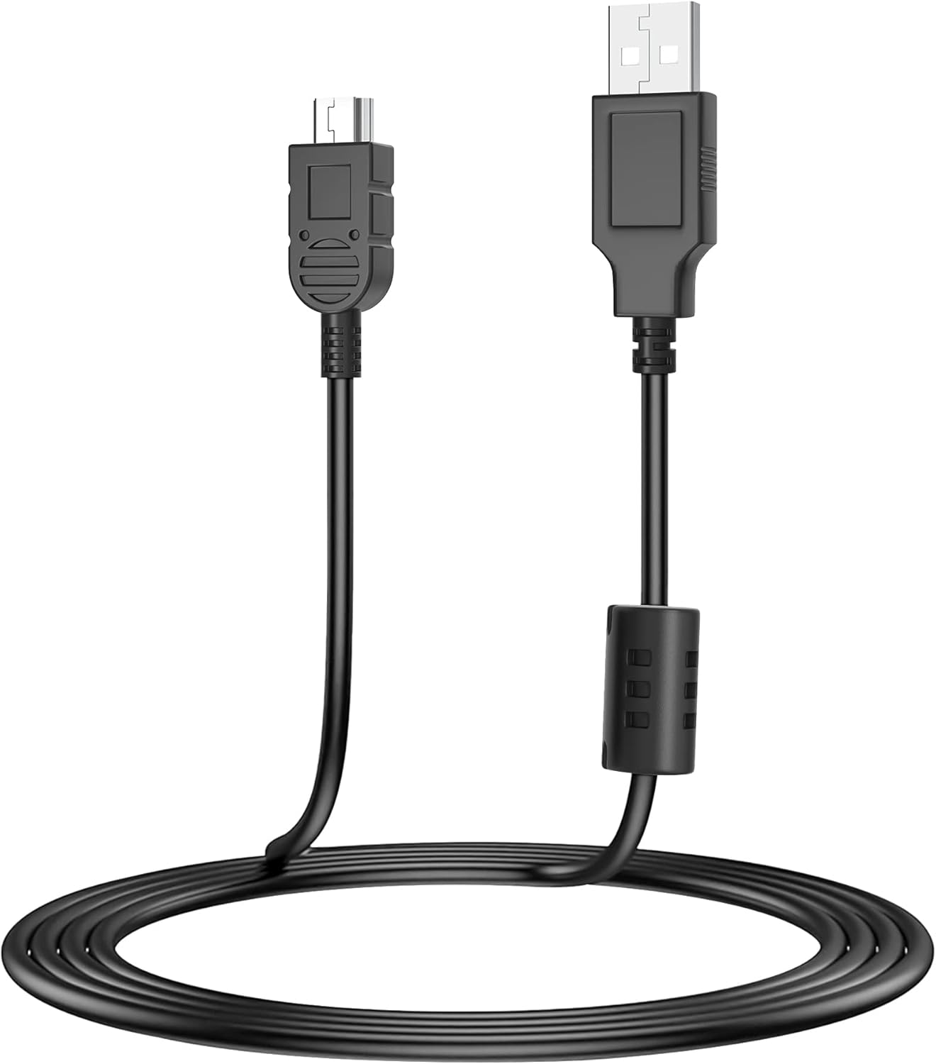 FITE ON 5ft mp3 mp4 Mini USB Sync Data Charger Cable Cord Compatible with Eclipse pmp Media Player