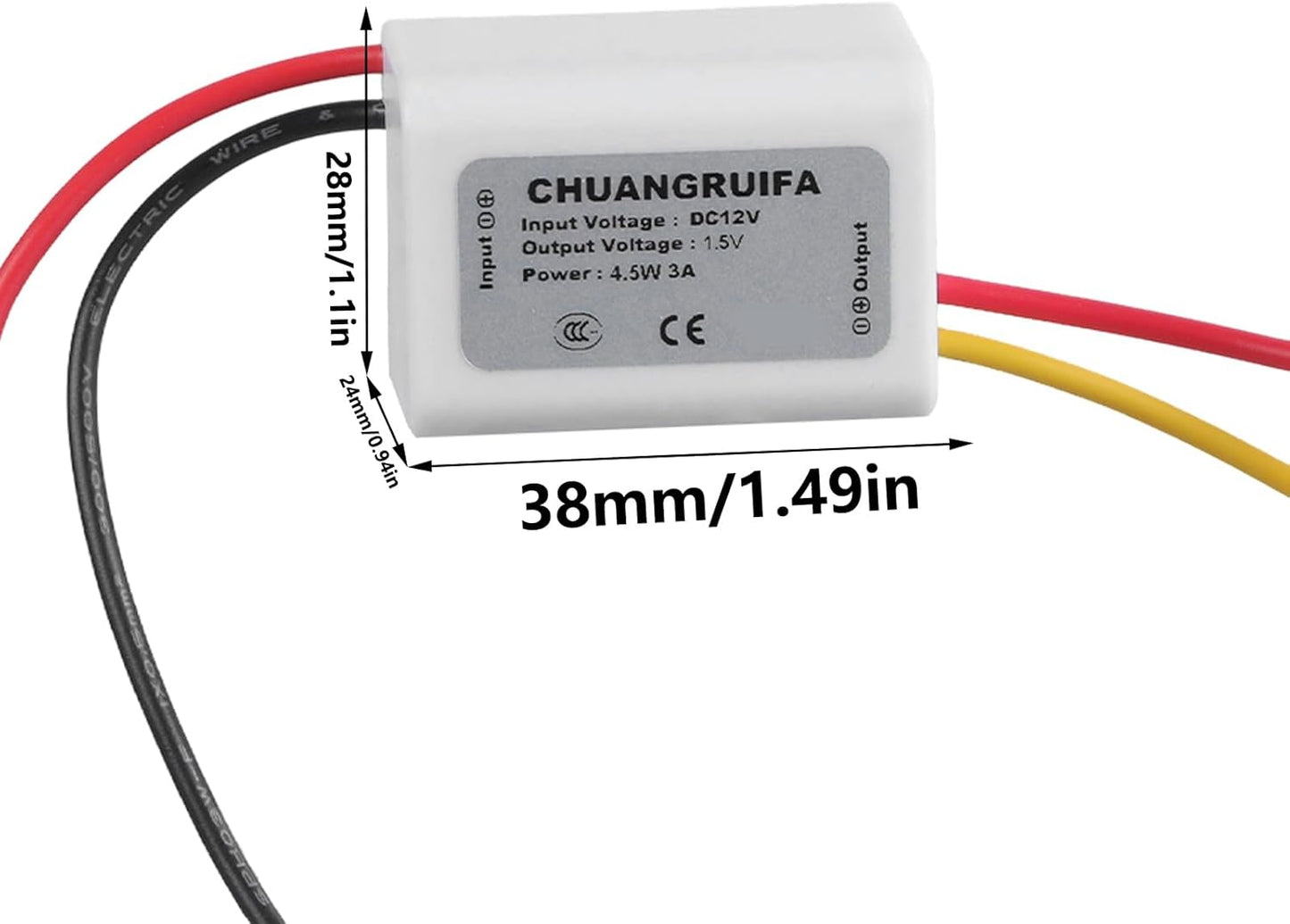 RUINBNC 12V 1.5V to Buckk Model Converters Step Down Model Power Converters Buckk Voltages Regulator for Car Power