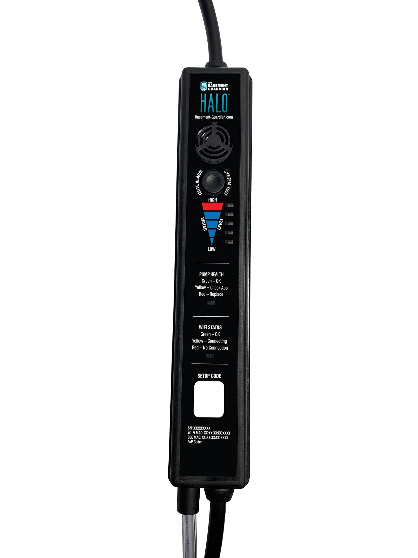 WAYNE - 3/4 HP Basement Guardian HALO - Up to 5,490 Gallons Per Hour - Digitally Connected Sump Pump Black