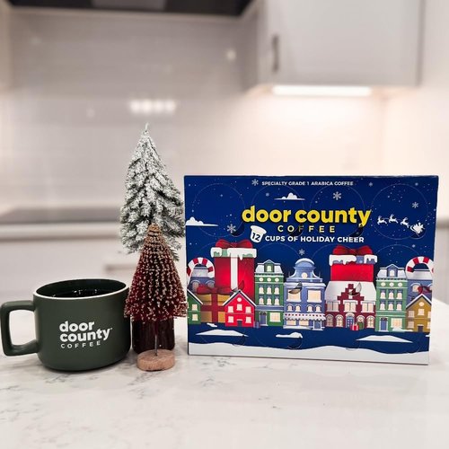 Holiday Cheer Coffee | 12 Single Serve Cups Gift Box - Unique Flavors for 2025 Advent Calendar