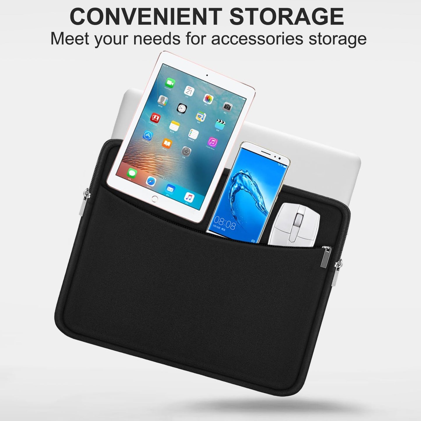 ampoock 14 inch, 14" Laptop Sleeve Case Shockproof Protective Laptop Cover Briefcase Carrying Computer Bag