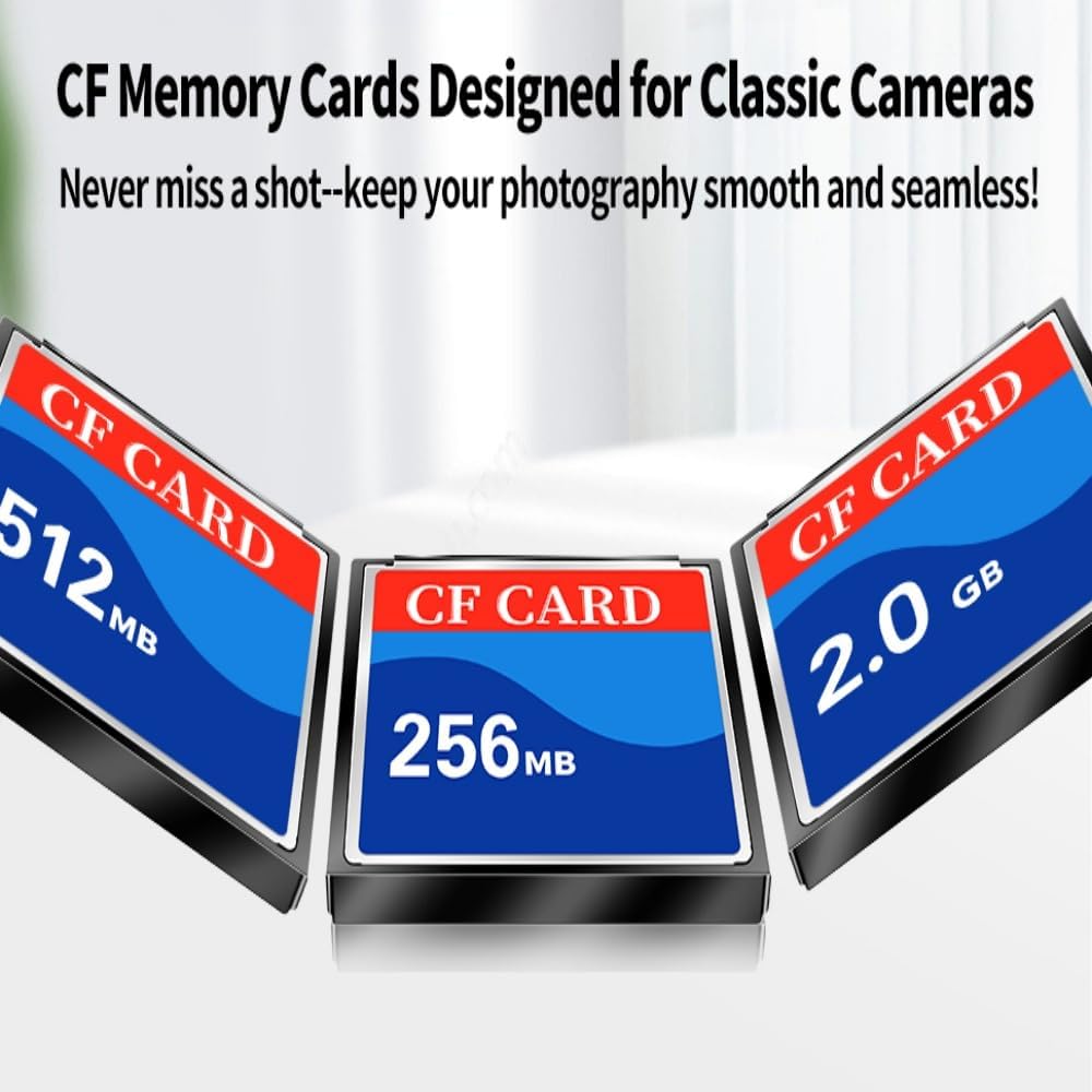 Mrekar 256MB (2-Pack) N64 High-Performance CF Card - Perfect for Cameras, Consoles & More | Fast Data Transfer |