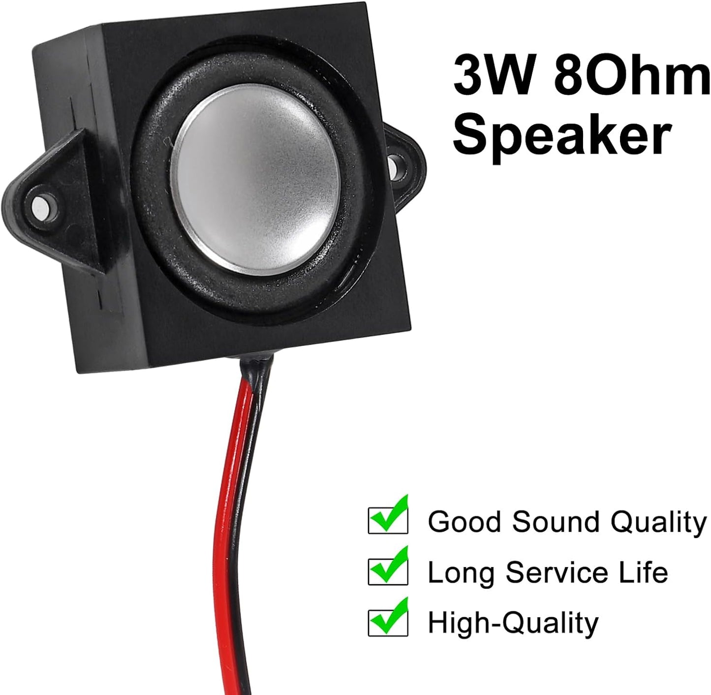 Shutao 1Pcs 3W 8 3 JST-PH2.0 Ohm Mini Loudspeakers Watt Interface Micro Speaker for Arduino, Small Electronic Projects