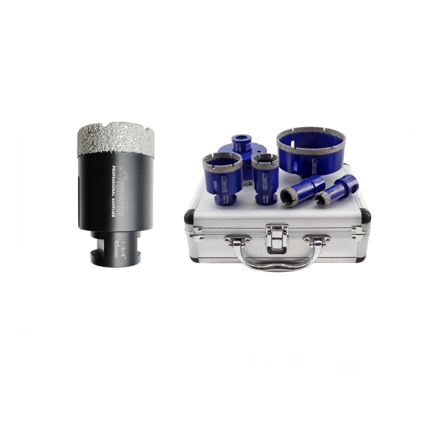 SHDIATOOL Diamond Core Drilling Bits Set for Porcelain Hole Saw Cutter for Tile Marble Ceramic Granite Kit