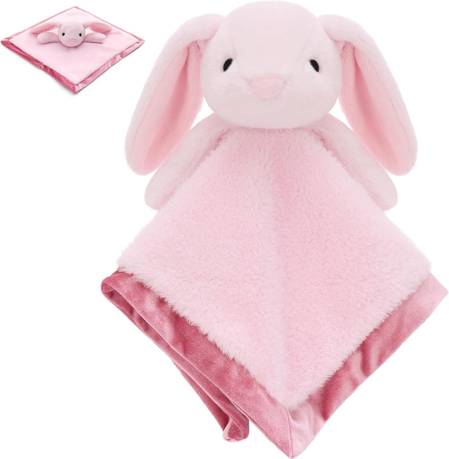 Skiennix Bunny Lovey Security Blanket - Soft 14" Snuggle Toy for Newborns | Perfect Gift for Boys & Girls