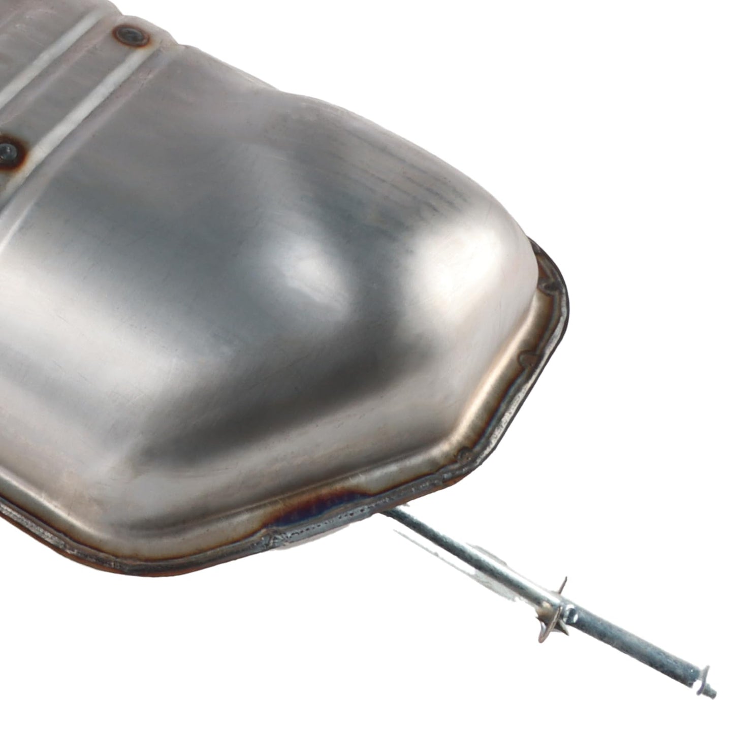 LELEHOKA Stainless Steel Rear Direct Fit Muffler Compatible for Smart Fortwo 2008-2015 1.0L, Automotive Replacement Part