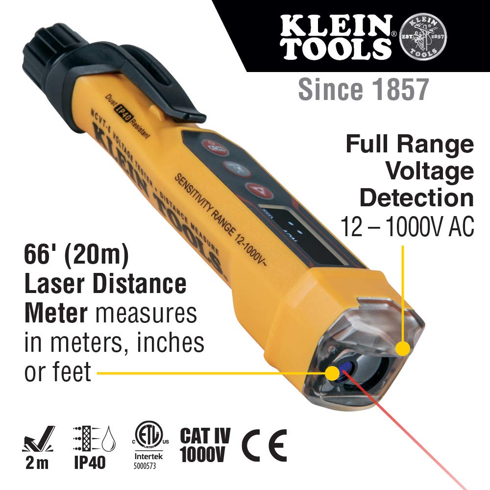 Klein Tools NCVT-6 Non-Contact Volt Tester + Klein Tools Circuit Breaker Finder Tool Kit