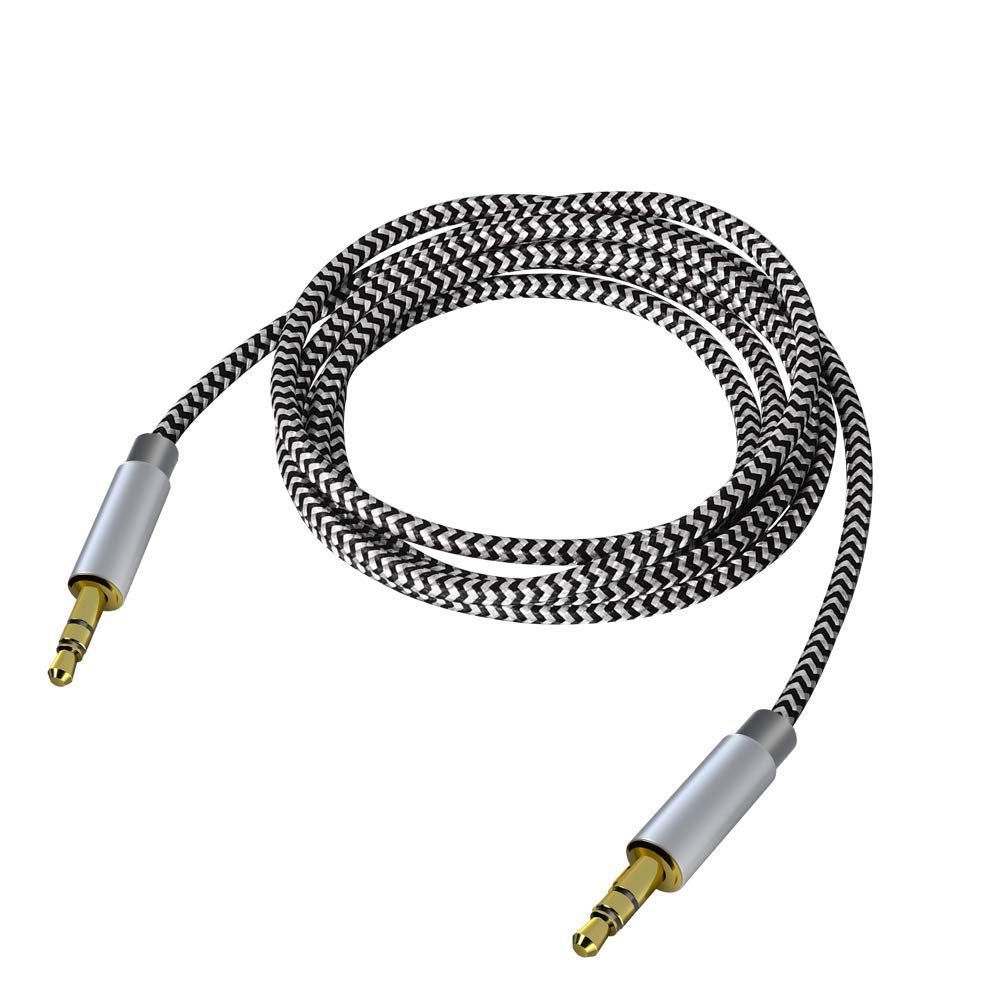 Zerist 3.5mm 10ft/3m Stereo Audio Cable Extension Male to Male Nylon Braided Tangle-Free AUX Cable for Headphones