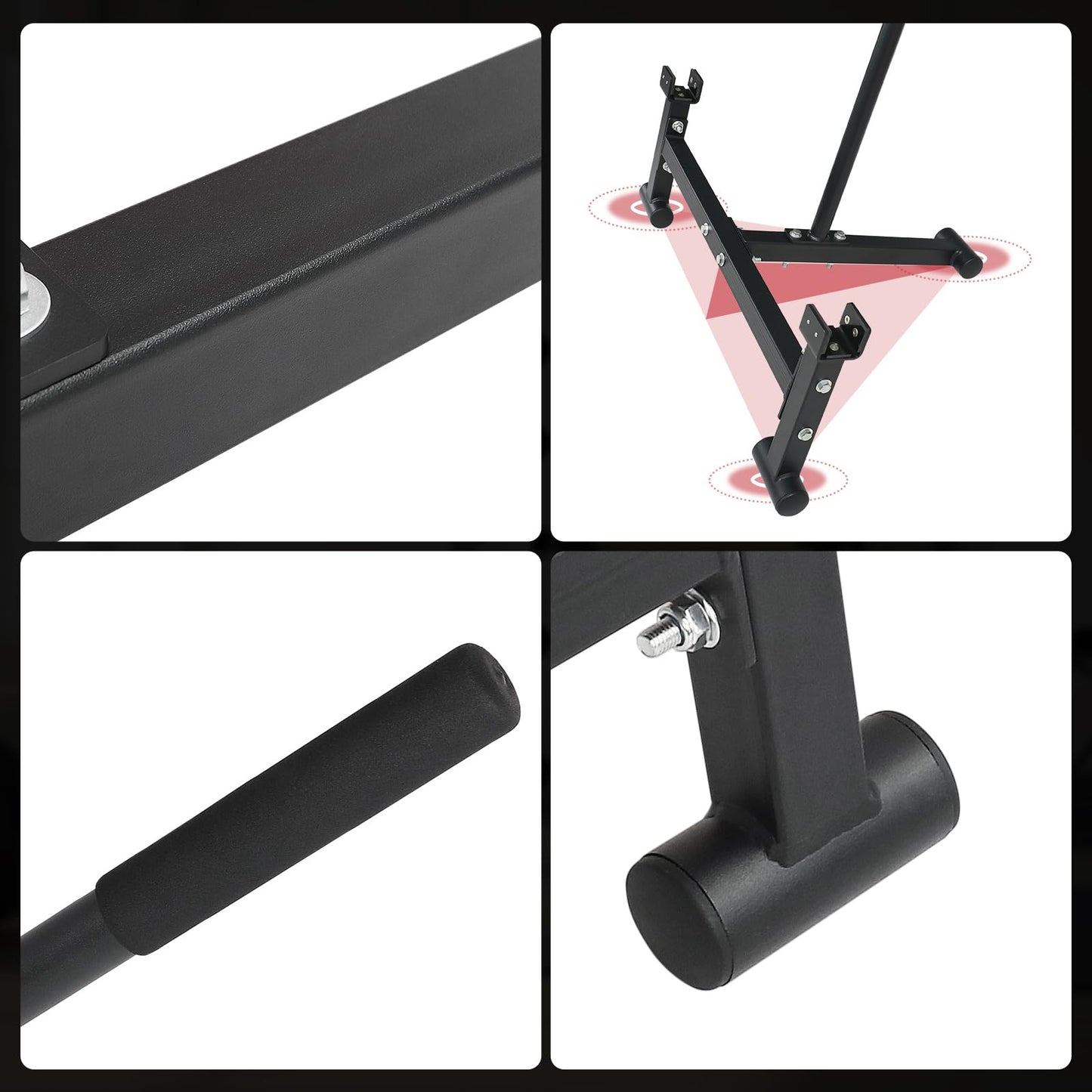 Heavy Duty Deadlift Barbell Jack: Weight Lifting Olympic Barbell Changing Weight Plates Stand - Powerlift Plates Changer Platform - Elevated Lift for Easy Loading & Unloading Weights