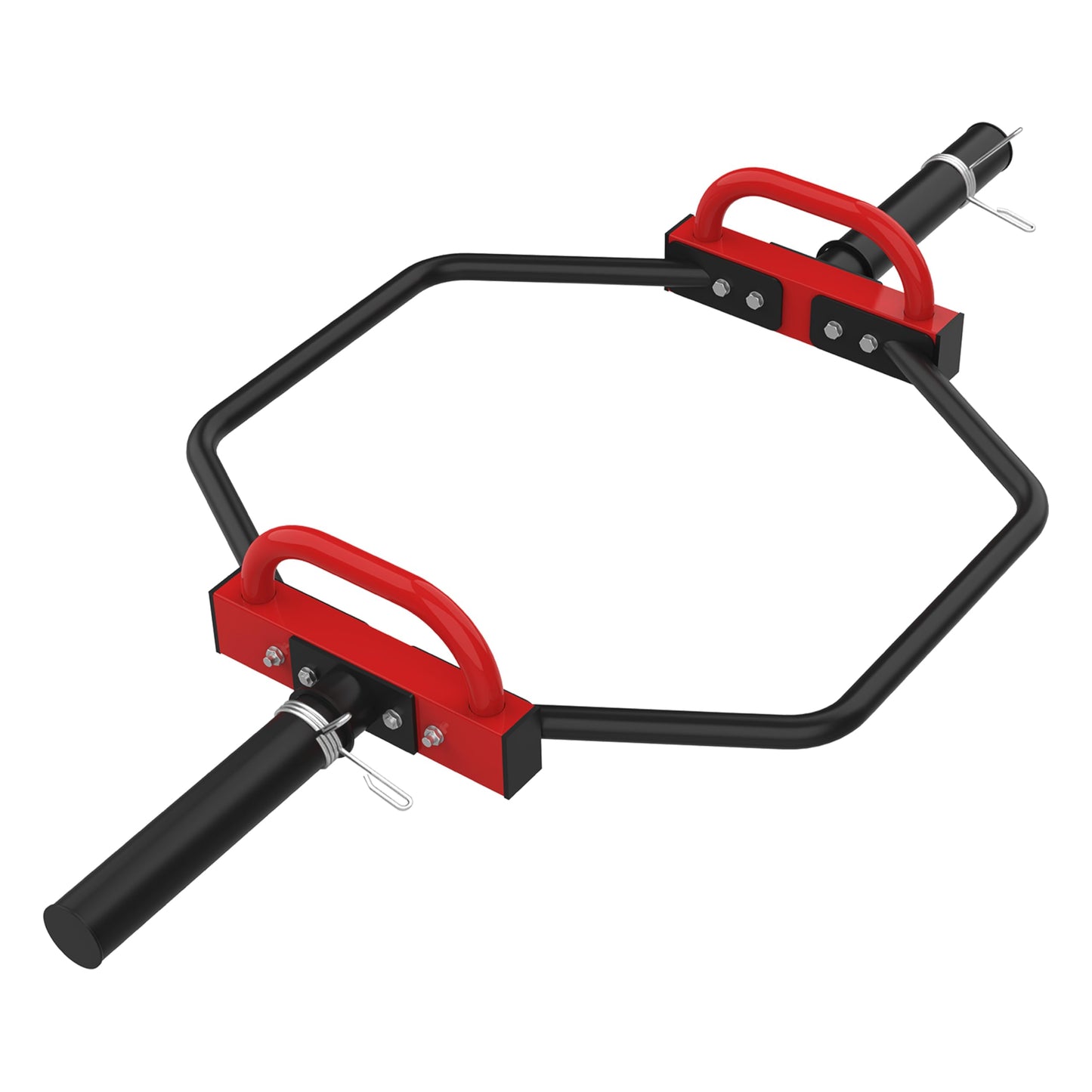 JDGG Olympic Trap Bar, Hex Deadlift Squat Bar for 2" Olympic Barbell, 49" Shrug Bar with Handles, 500Lbs Weight Capacity Suitable Home Gym Equipment Workouts for Beginners,Women,Men