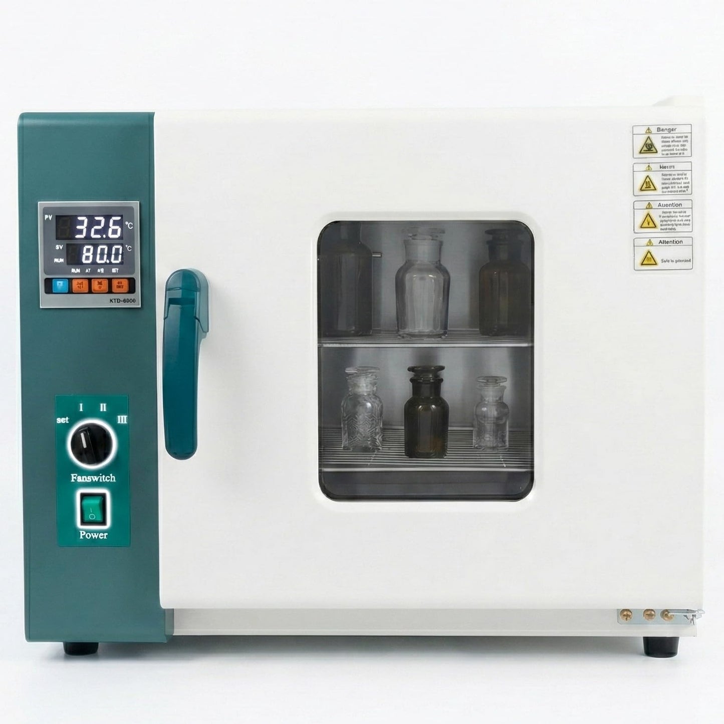 1000W Horizontal Electric Blast Drying Oven, Cubic 14" Chamber Lab Forced Air Convection Oven with Digital PID Temperature Controller for Industrial, Laboratory, and Research Use
