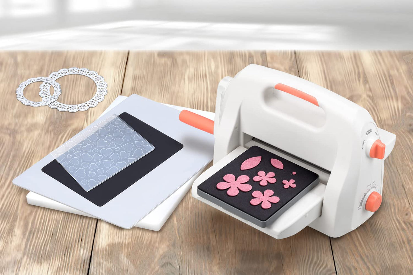 Bira 9 inch Adjustable Die Cutting & Embossing Machine Starter KIT, 9" Opening, Paper, Fabric and Other Materials (Starter Kit)