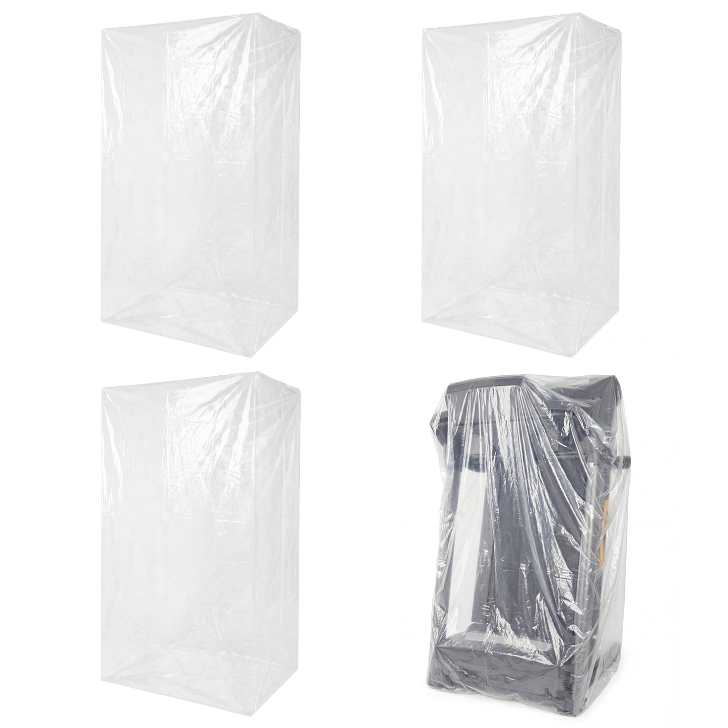 Hungdao 3 Pack Plastic Folding Treadmill Cover, Exercise Equipment Protector, Waterproof and Dustproof for 43 L x 38 W x 50 H Most Folding Treadmills