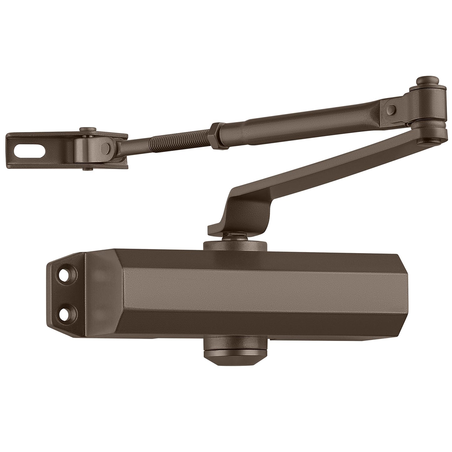 Door Closer for Interior and Light Commercial Door Use Power Size #3 Cast Aluminum Standard Duty Door Closer Automatic Closing and Latching - Embassy Series LH303