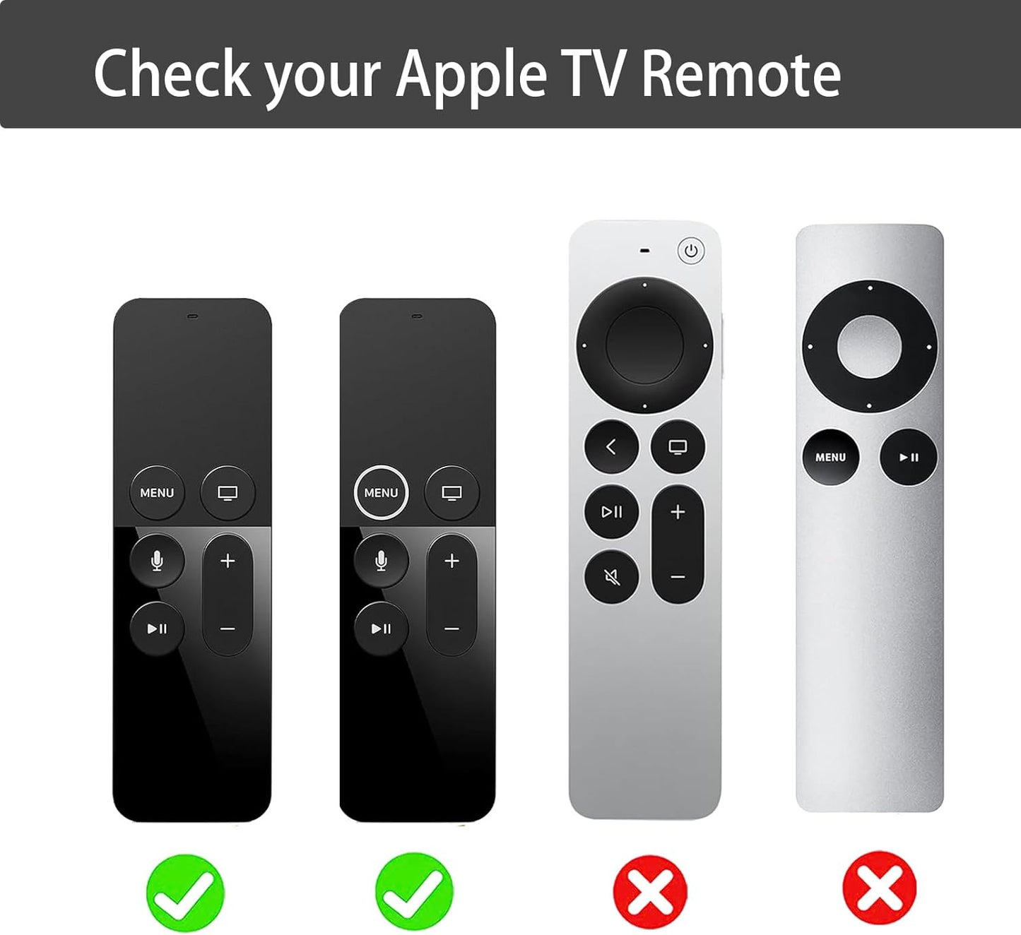 Lambcare 3 Pack 4K/ 4th Cases Compatible with Apple TV Gen Remote Light Weight Anti-Slip Shock Proof Silicone Cover