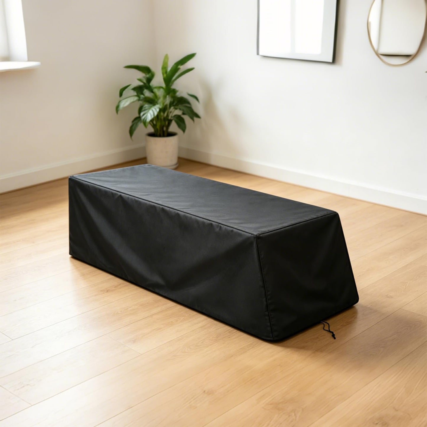Weight Bench Cover Waterproof Heavy Duty Exercise Workout Bench Cover, Home Gym All-weather Protective Covers Fit for Sit-up Board Flat Lifting Benches and Fitness Equipment (52'' L x 60'' W x 21'' H)