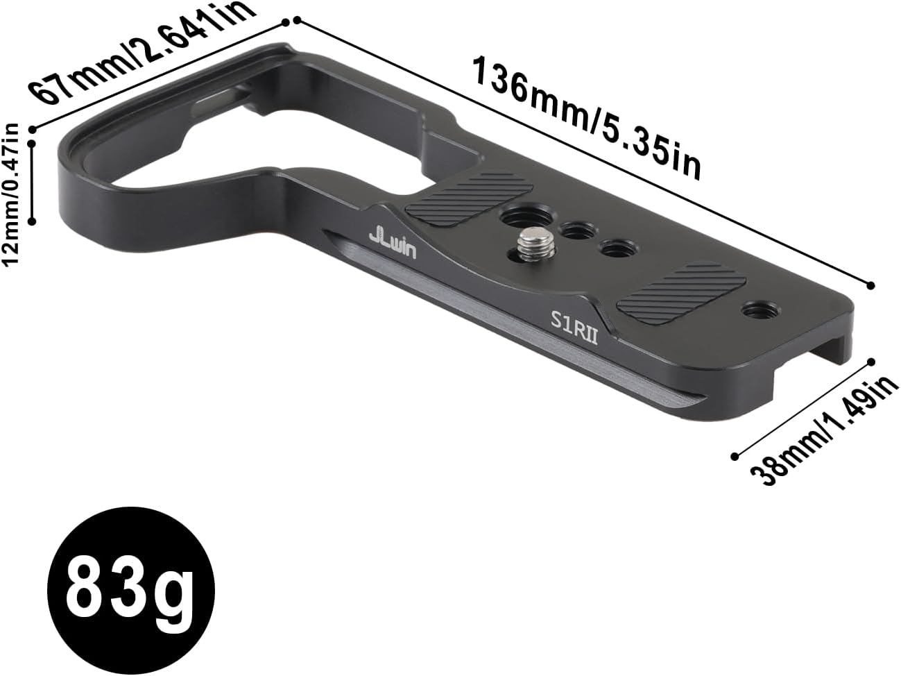 FocusFoto S1RII/S1II/S1 Quick Release Baseplate QR Plate Mount for Panasonic Lumix IIE Full Frame Mirrorless Camera