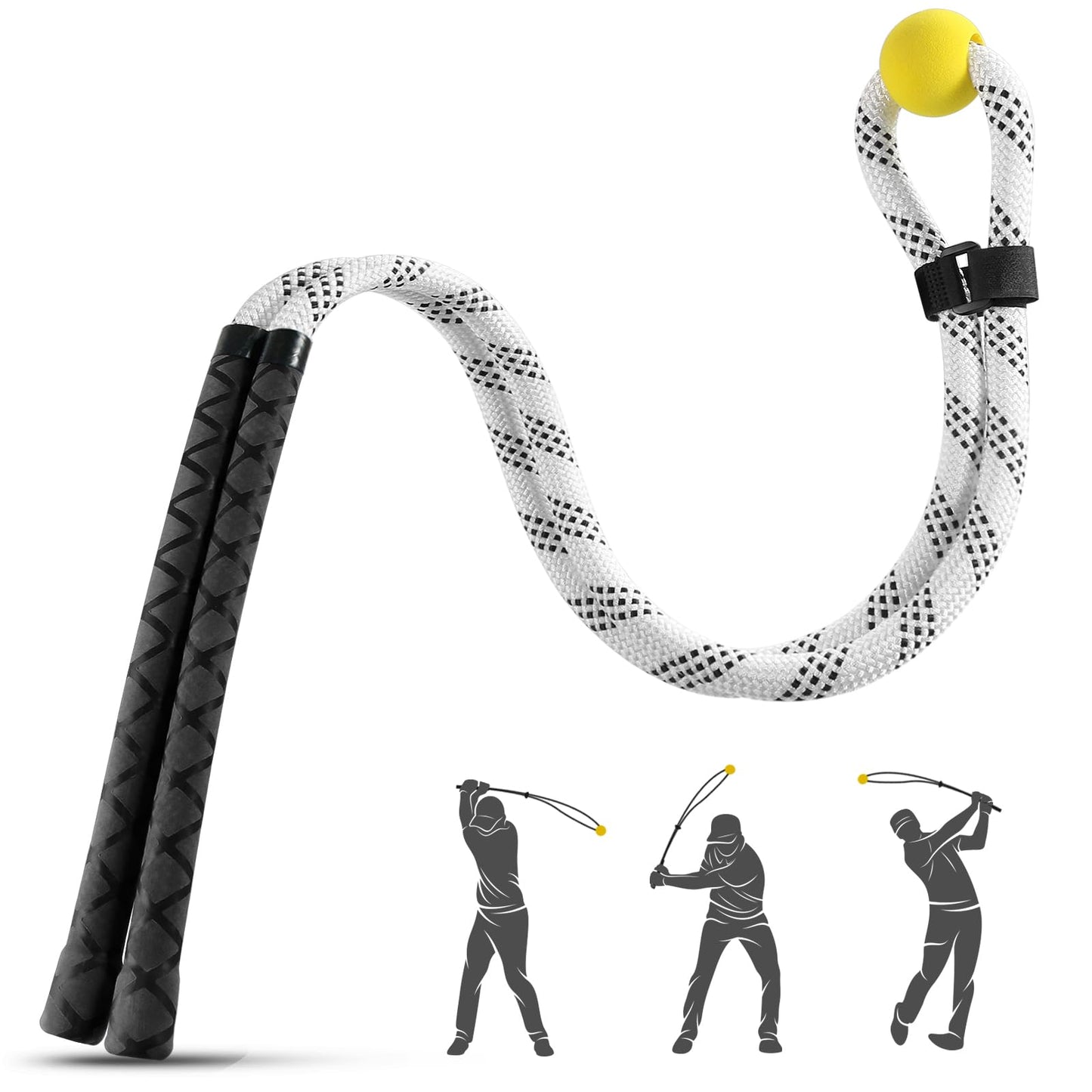 ACESTRIKE Golf Rope Swing Trainer, Golf Tyro Posture Corrector Professional Golf Training Aid, Golf Warm-Up Practice Equipment with Weighted Ball for Golfers of All Levels