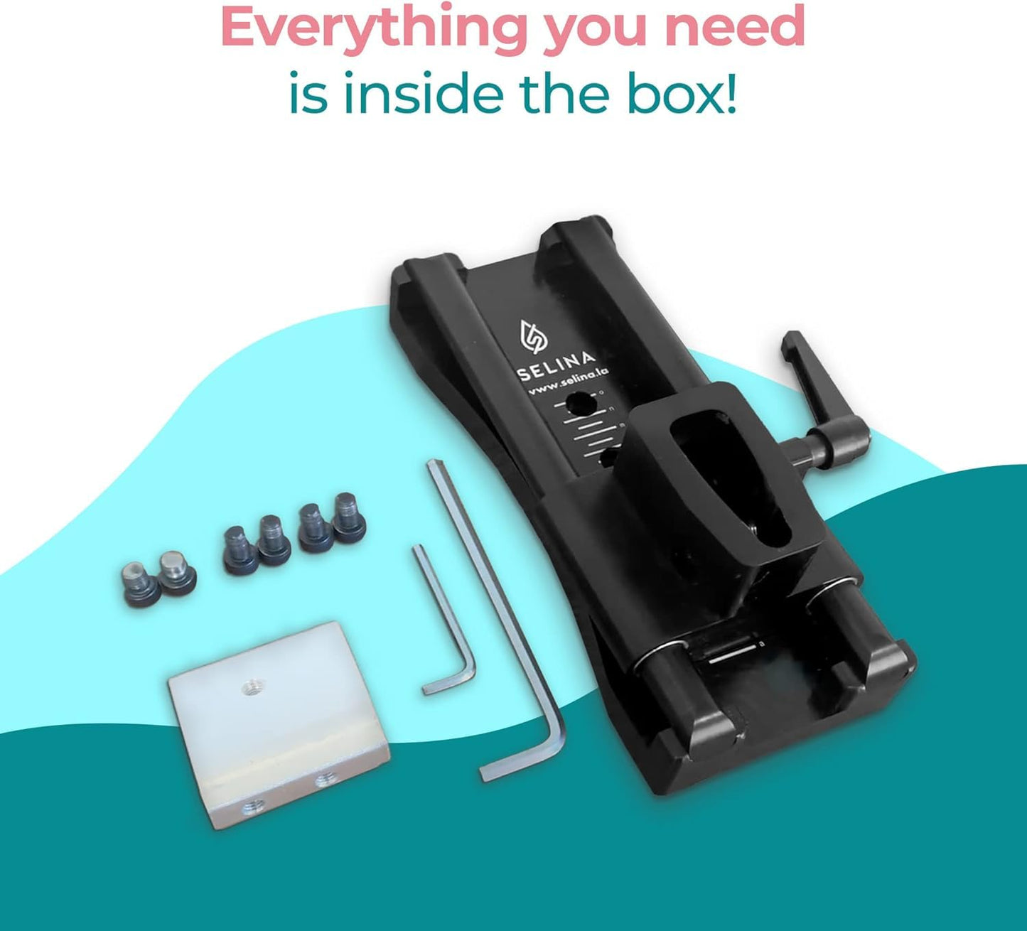 SELINA® Handlebar Adjuster Compatible with The Peloton Bike and Bike + | Ride with Better Posture - No More Back, Neck and Shoulder Pain | Handlebar Extender Compatible with all Peloton Bike Models
