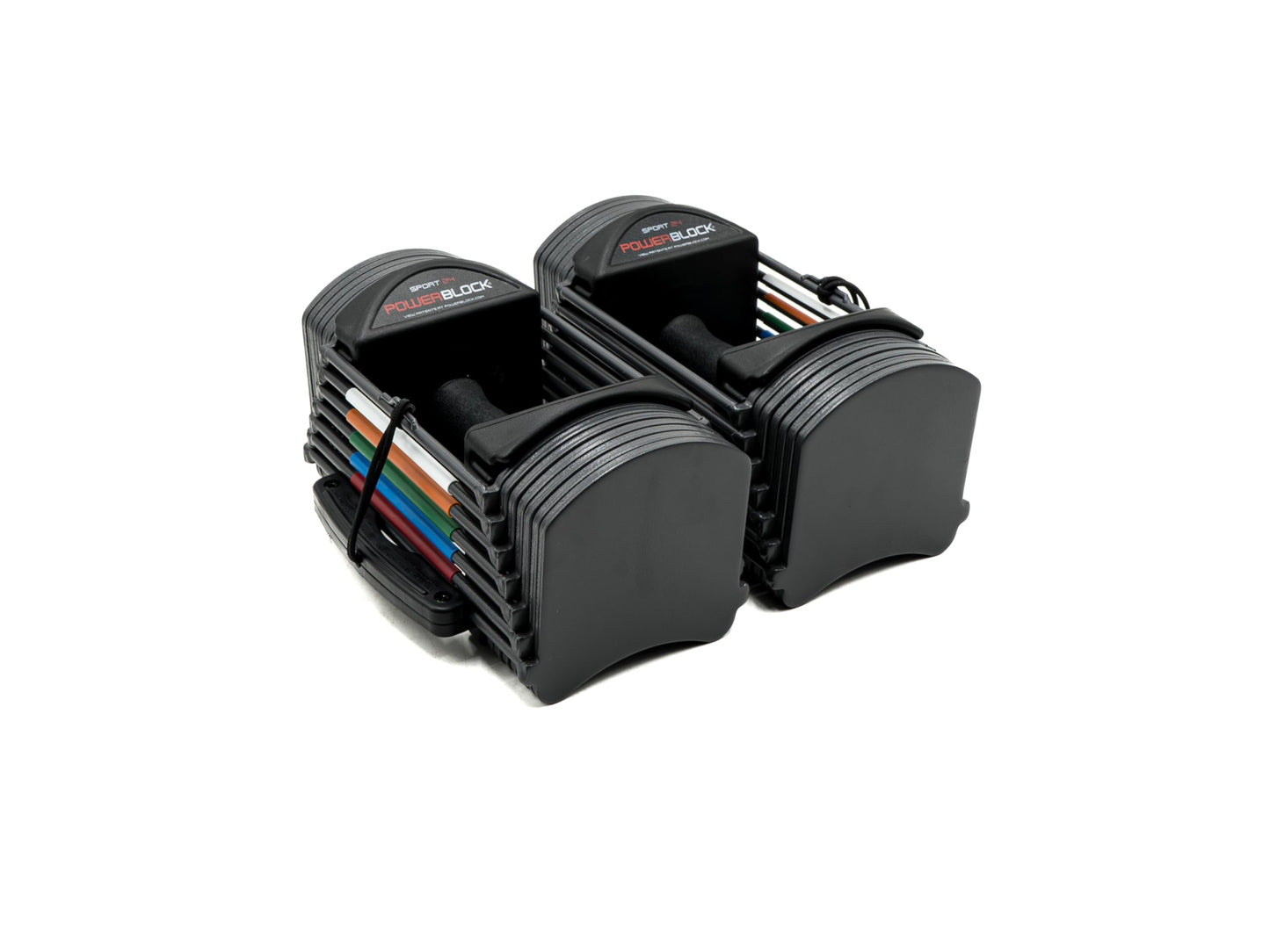 PowerBlock Sport 24 Adjustable Dumbbells, Sold in Pairs, 3-24 lb. Durable Steel Build, Innovative At Home Workout Equipment, All-in-One Exercise Product, Strength Training